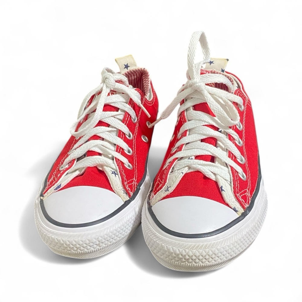Converse Red Canvas All Star Shoes